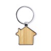 Promotional Bamboo Abode House Keyrings Front